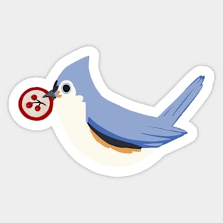 Wingspan Tufted Titmouse Sticker